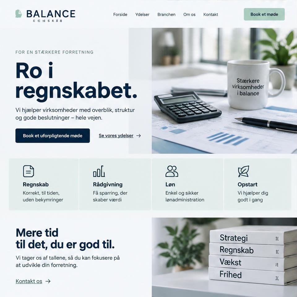 Hjemmesidedesign: Revisor – hjemmesidedesign