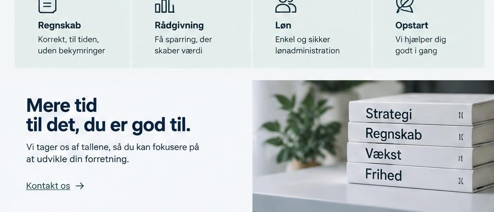 Ydelses- og indholdssektioner i revisor-konceptet