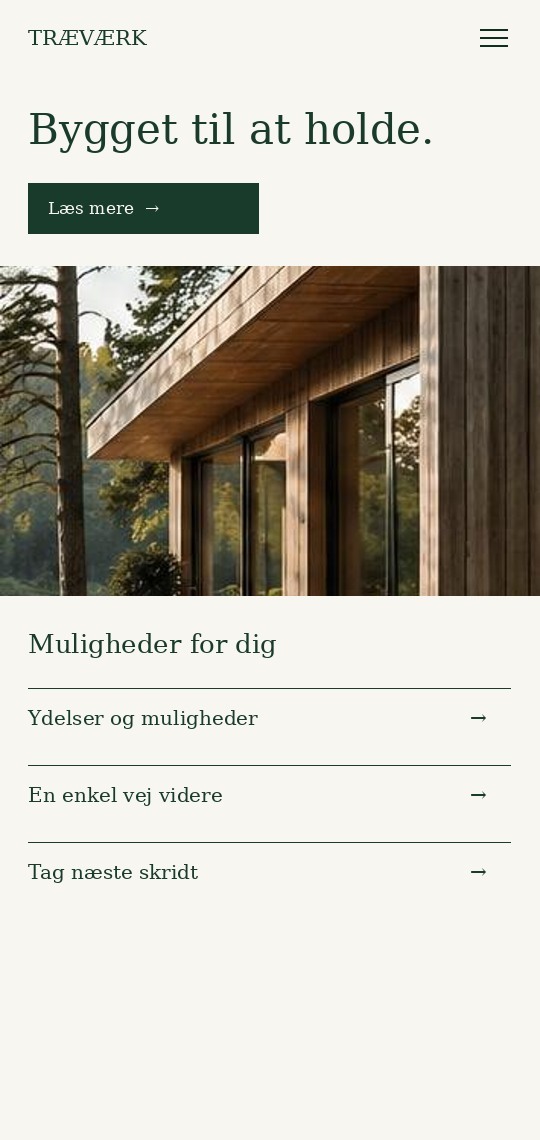 Mobilpræsentation af designkoncept til tømrer